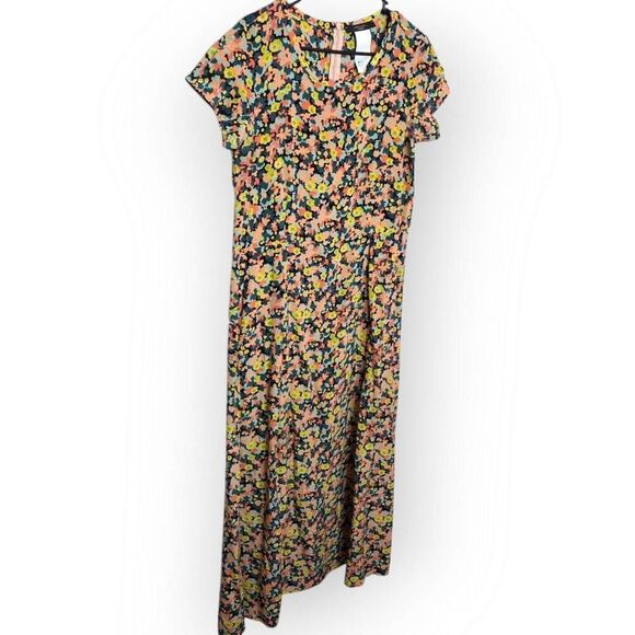 Weekend MaxMara Women's 100% Silk Floral Dress size 10 US - Picture 2 of 11